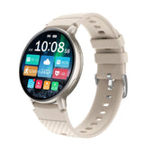 Bluetooth Call Smart Watch Women Sports Fitness Watch Blood Pressure Heart Rate Monitor Lady Smartwatch IP67 Waterproof MartLion Silicone Silver  