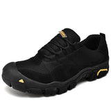 Outdoor Men's Hiking Shoes Waterproof Breathable Tactical Combat Army Boots Desert Training Sneakers Anti-Slip Trekking Mart Lion Mesh Black1 6.5 