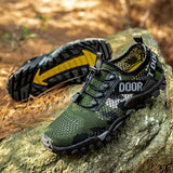 Outdoor men's hiking shoes Cross-country running mountaineering hiking sports casual Non-slip water Mart Lion   