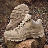 Men's Outdoor Boots Lace Up Waterproof Climbing Walking Shoes Non-slip Climbing Trekking Mountain Ankle Csual Sneakers Mart Lion   
