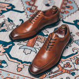 Casual Shoes Men's Dress Shoes Wedding Party Office Formal Style Oxfords Designer Brand Leather Mart Lion   