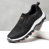 Men's Shoes Casual Shoes Walking Sneakers Slip On Loafers Lightweight Moccasin Footwear MartLion Black 39 