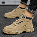 Men's Shoes Winter Workwear Boots Outdoor Sports Trend Casual High Top Martin Retro Mart Lion   