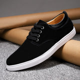 Leather Shoes Men's outdoor Casual Sneakers suede Leather Loafers Moccasins Footwear Mart Lion black 6.5 