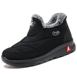 Men's Boots Snow Hiking Shoes Winter Ankle Shoes Footwear Work MartLion black2 36 