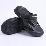 Summer Holes Men's Flat Sandals Clogs with Arch support Slides EVA Beach Cloud Slippers Shower Shoes MartLion Black 40-41 CHINA