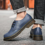 Men Leather Shoes Women Work Shoes Leather Retro Male Female Outdoor Casual  Shoes MartLion   