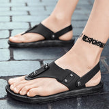 Summer Men's Flip-flops Massage Granule Slippers Beach Sandals Men Casual Shoes Outdoor Bathroom Shoes MartLion