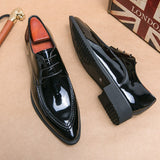 British Style Dress Shoes Men's Formal Antumn Split Leather Oxfords For Career Mart Lion   