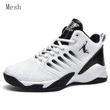 Men's Basketball Shoes Breathable Cushioning Non-Slip Wearable Sports Shoes Gym Training Athletic Basketball Sneakers for Women MartLion 9209 white 45 
