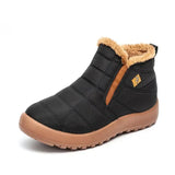 Men's Winter Snow Boots Waterproof Ankle Keep Warm shoes Non-Slip Lightweight Sneakers MartLion black 36 