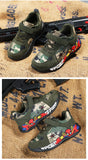 Shoes Children Camouflage Green Sneaker For Kid Walking PU Breathable MartLion   