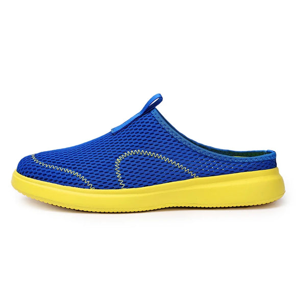 Men's Slippers Soft Indoor Household Slippers Non-Slip Summer Outdoor Beach Sandals Flip-flops MartLion Blue 39 