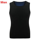 Sauna Shapers Men's Workout Vest Sweat Enhancing Tank Top Premium Slimming Shapewear Waist Trainer Heat Trapping Fitting Shirt MartLion men blue vest S 