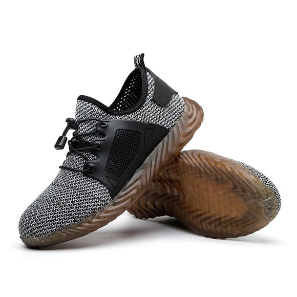 Safety Shoes Men With Steel Toe Cap Anti-smash Men Work Shoes Sneakers Anti-puncture Indestructible Shoes Lightweight Breathable MartLion