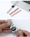 Wrist Strap For Apple Watch Band 45mm 44mm 42mm Metal Correa 38mm 40mm 42mm Stainless Steel Bracelet Iwatch Serie 7 6 SE 5 4 3 MartLion   