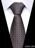 Tie For Men's Newest design Factory 7.5 cm Necktie Yellow Plaid Shirt Accessories Abraham Lincoln's birthday MartLion 12615-249  