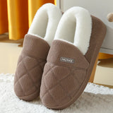 Home Fur Shoes For Women Winter Fuzzy Fluffy Slippers Men's Indoor Outdoor Plush House Shoes With Padded Fur Slippers MartLion Brown 44-45(Fit 42-43) CHINA