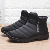 Men's Boots Snow Fur Man Shoes Cotton Shoes Keep Warm Boots Male Platform Sneakers Winter Men's Work Shoes Footwear MartLion