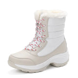 Women Boots Lightweight Ankle Platform Shoes Heels Winter Mujer Keep Warm Snow Winter Shoes MartLion   