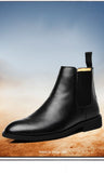 Retro Men's Shoes Classic Cowhide Large British Leather Chelsea Boot Casual MartLion   