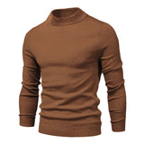 Winter Thick Men's Sweaters Casual Turtle Neck Solid Color Warm Slim Turtleneck Sweaters Pullover MartLion