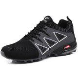 Men's Running Shoes Air cushion Jogging Training Sports Non-slip Light Casual Marathon Sneakers MartLion 808 black 39 