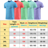  Print Gym Shirts Running Casual Outdoor Jogging Breathable Workout Short Sleeves Nylon Quick Dry Training MartLion - Mart Lion