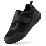 FitVille Diabetic Shoes Men's Extra Wide Width for Swollen Feet Neuropathy Diabetic Pain Relief Lightweight Walking Casual MartLion black 8 X-wide 