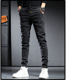 Summer Jeans Men demin  pants men Clothing Cargo pants Drawstring Slim Trousers r MartLion   