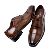 Men's Split Leather Shoes Rubber Sole Office Dress Lether Genuine Wedding Party Mart Lion   