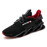 Lightweight Vulcanised Shoes Breathable Outdoor Casual Men's Trendy Sneakers Non-slip MartLion black red 39 
