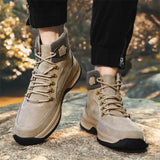 High Top Outdoor Hiking Shoes Non-slip Casual Footwear Trendy Sports Men's Shoes Motorcycle Boots MartLion   