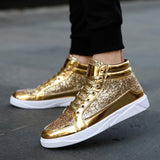 Trendy Shoes Men's High-top Autumn Trend Casual Stage Sneakers Mart Lion   