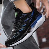  All-match Men's Jogging Sports Shoes Summer Running Women Reflective Chunky Sneakers Mesh Training Mart Lion - Mart Lion