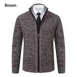 Vintage Knitted Cardigan Jackets Men's Winter Casual Long Sleeve Turn-down Collar Sweater Coats Autumn Outerwear MartLion   