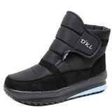 Snow Women Boots Waterproof Ladies Shoes Platform Keep Warm Plush Soft Mujer Winter Shoes MartLion black 36 