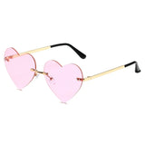 Lovely Pink Color Heart Square Sunglasses Jelly Color Protection Shades Summer Party Women Eyewear MartLion Pink 03  