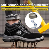 Safety Shoes Lightweight Winter Boots Work Wear  Industrial Boots Man Protection Waterproof MartLion   