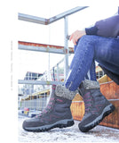 Women Boots Waterproof Snow Boots Warm Plush Winter Shoes Mid-calf Non-slip Winter Female MartLion   