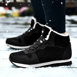 Men Boots Waterproof Winter Boots Men  Warm Snow Boots Plush Women Footwear Leather Shoes MartLion   