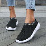 Women Sneakers Mesh Breathable Casual Tennis Shoes Outdoor Walking Slip on Lightweight Running Mart Lion Black 36 