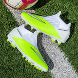 Men's Football Boots TF FG Soccer Field Shoes Breathable Cleats Training Non-slip Footwear Sport Wear-Resistant MartLion   