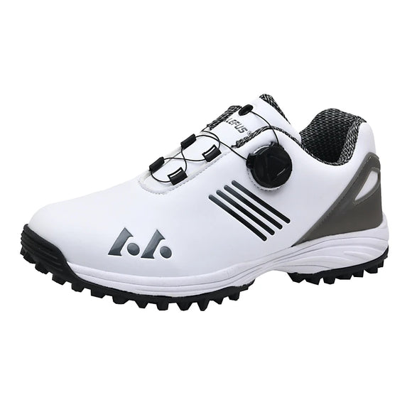 Waterproof Golf Shoes Men's Luxury Golf Sneakers Outdoor Comfortable Walking Anti Slip Walking MartLion BaiHei-1 1 6.5 