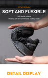  6kv insulated electrician work shoes anti slip anti puncture leather work men's waterproof safety plastic toe cap MartLion - Mart Lion