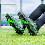  Soccer Shoes Boys Football Boots Men's Trainers High Ankle Soccer Ag Tf Fg Non Slip Trainers Mart Lion - Mart Lion