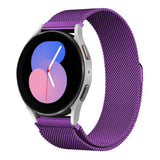 20mm 22mm Strap for Samsung Galaxy watch 4/5/6/5Pro 44mm/40mm/Active 2 Magnetic loop Bracelet Galaxy Watch 4/6 classic 46mm 42mm MartLion New Pruple 20MM Watchband CHINA