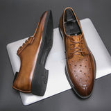 Men's Formal Shoes Lace Up Dress Split Leather Footwear Mart Lion   