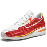 Men's leisure sports all-in-one trend breathable anti-slip wear cushion running shoes MartLion Red 38 