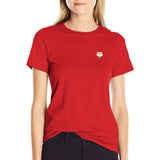 Little head T-shirt hippie clothes summer tops cute t-shirts for Women MartLion Red XXXL 